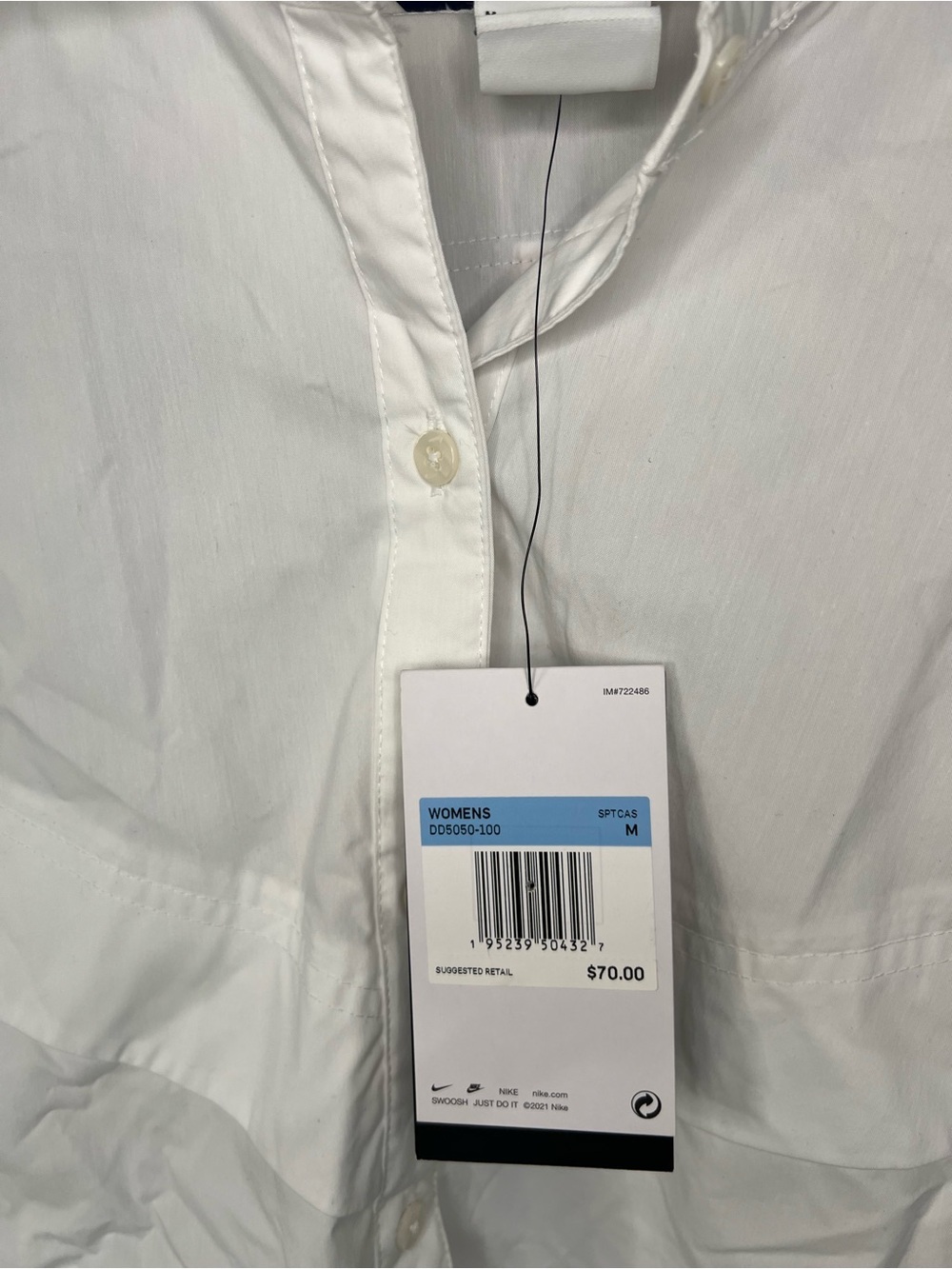 Nike White Button-Down Running Jacket - Picture 3 of 7